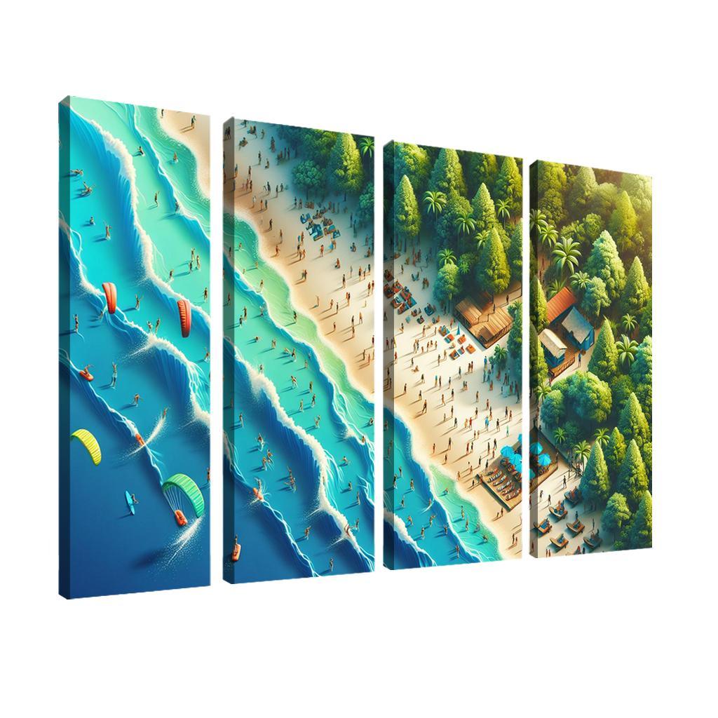 Echo Bay Adventure Beach Modern Paintings Frame