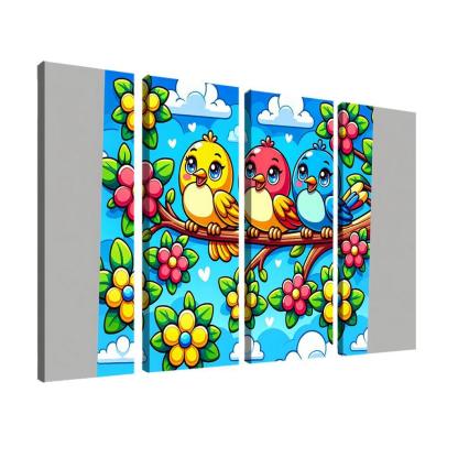 Sunny Sunbirds - Cheerful Companions Framed Paintings