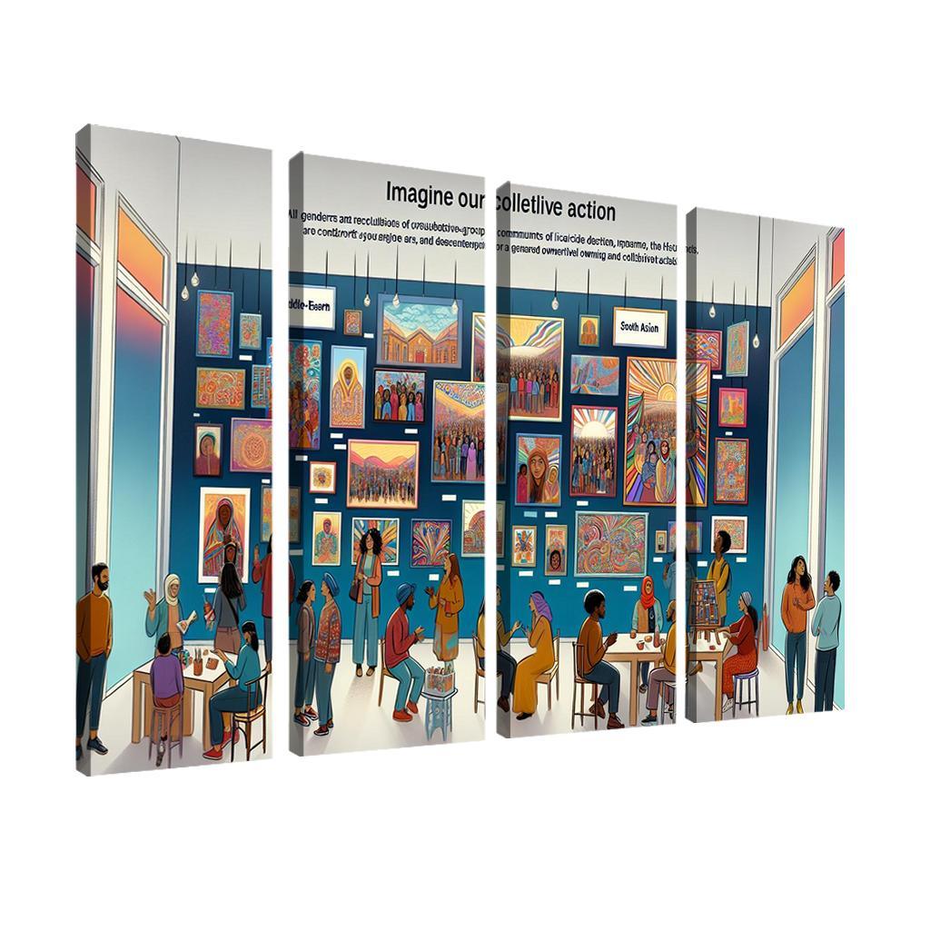 The Power Of Us Community Building Through Art Multi-panel Paintings