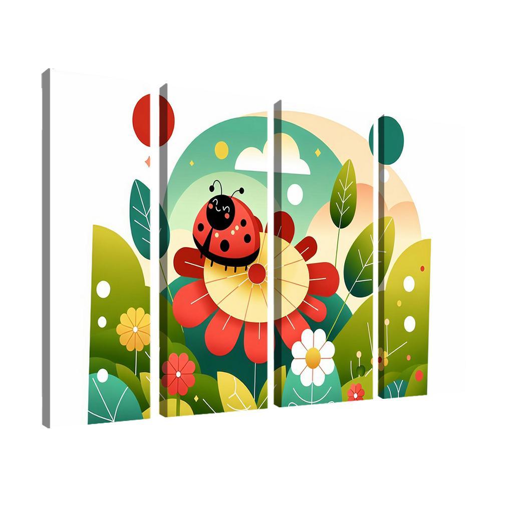 Lively Ladybug - Garden Friend Framed Paintings