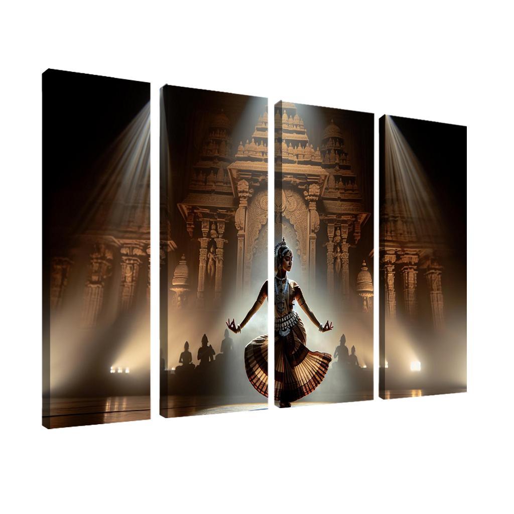 Odissi The Sacred Dance Of Odisha Modern Paintings Frame