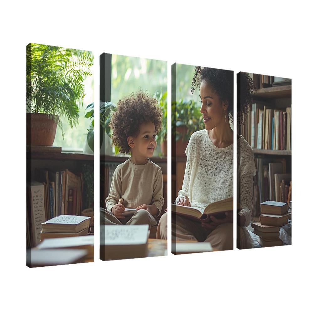 Whispers Of Wisdom A Mothers Teachings Canvas Paintings Frame