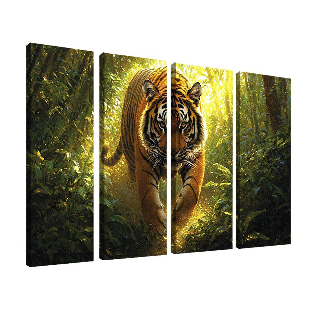 The Power Of The Tiger Canvas Paintings Frame