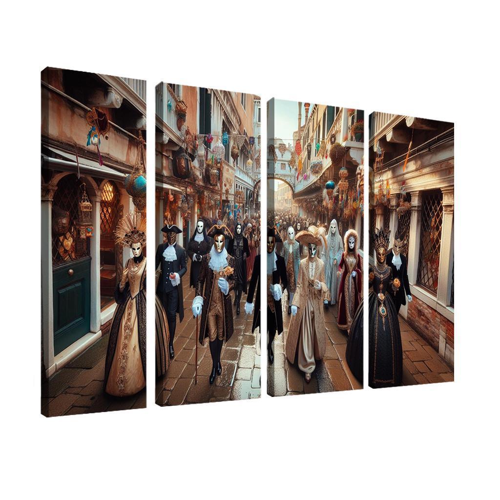 Venice Carnival Canvas Paintings Frame