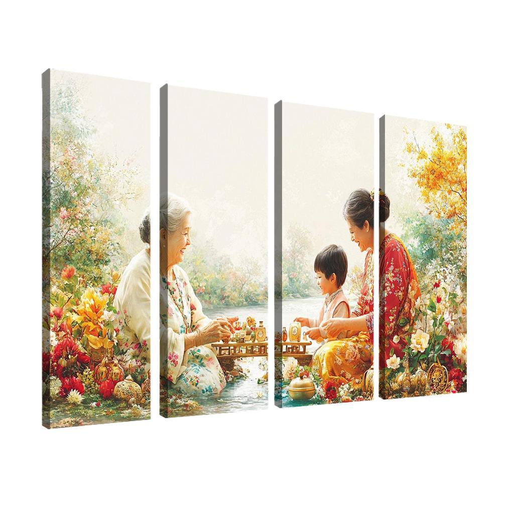 A Bridge Of Love The Connection Between Generations Custom Paintings Frame