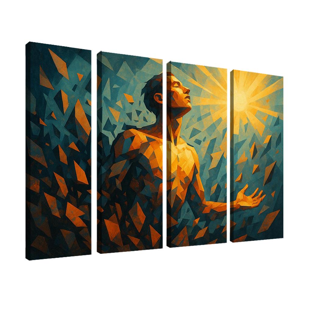 Echoes Of Resilience In Mental Health Art Canvas Paintings Frame