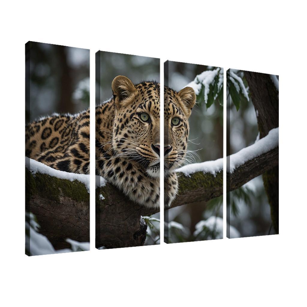 The Magnificent Amur Leopard Ghost Of The Forest Canvas Paintings Frame