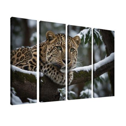 The Magnificent Amur Leopard Ghost Of The Forest Canvas Paintings Frame