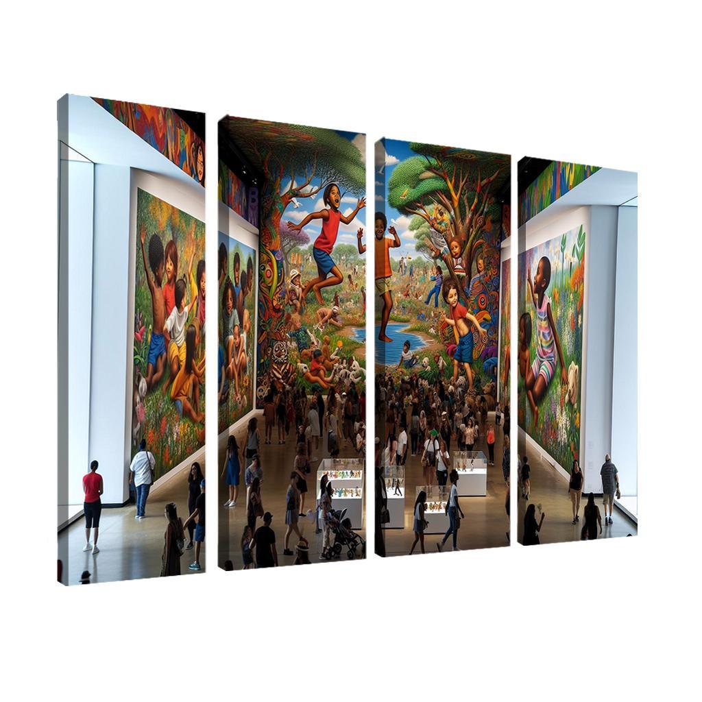 The Right To Play Advocating For Children's Freedom Framed Paintings