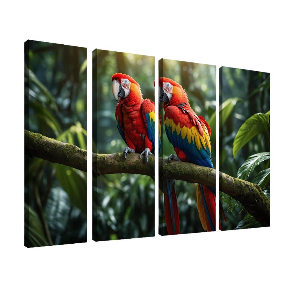 The Beautiful Scarlet Macaw A Colorful Companion Custom Paintings Frame
