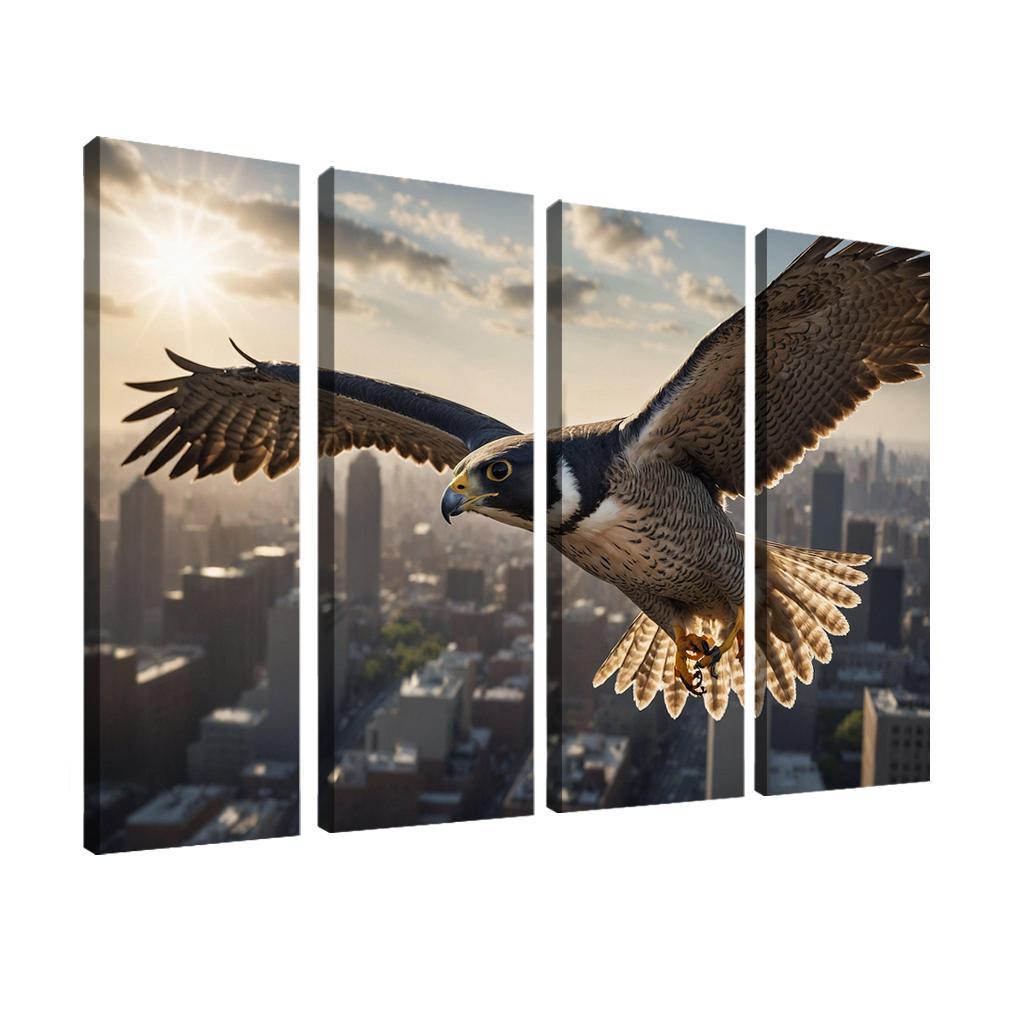 The Agile Peregrine Falcon Nature's Speed Demon Canvas Paintings Frame