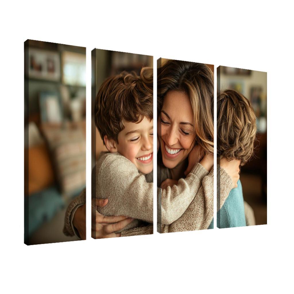The Warmth Of Family A Mothers Loving Embrace Custom Paintings Frame