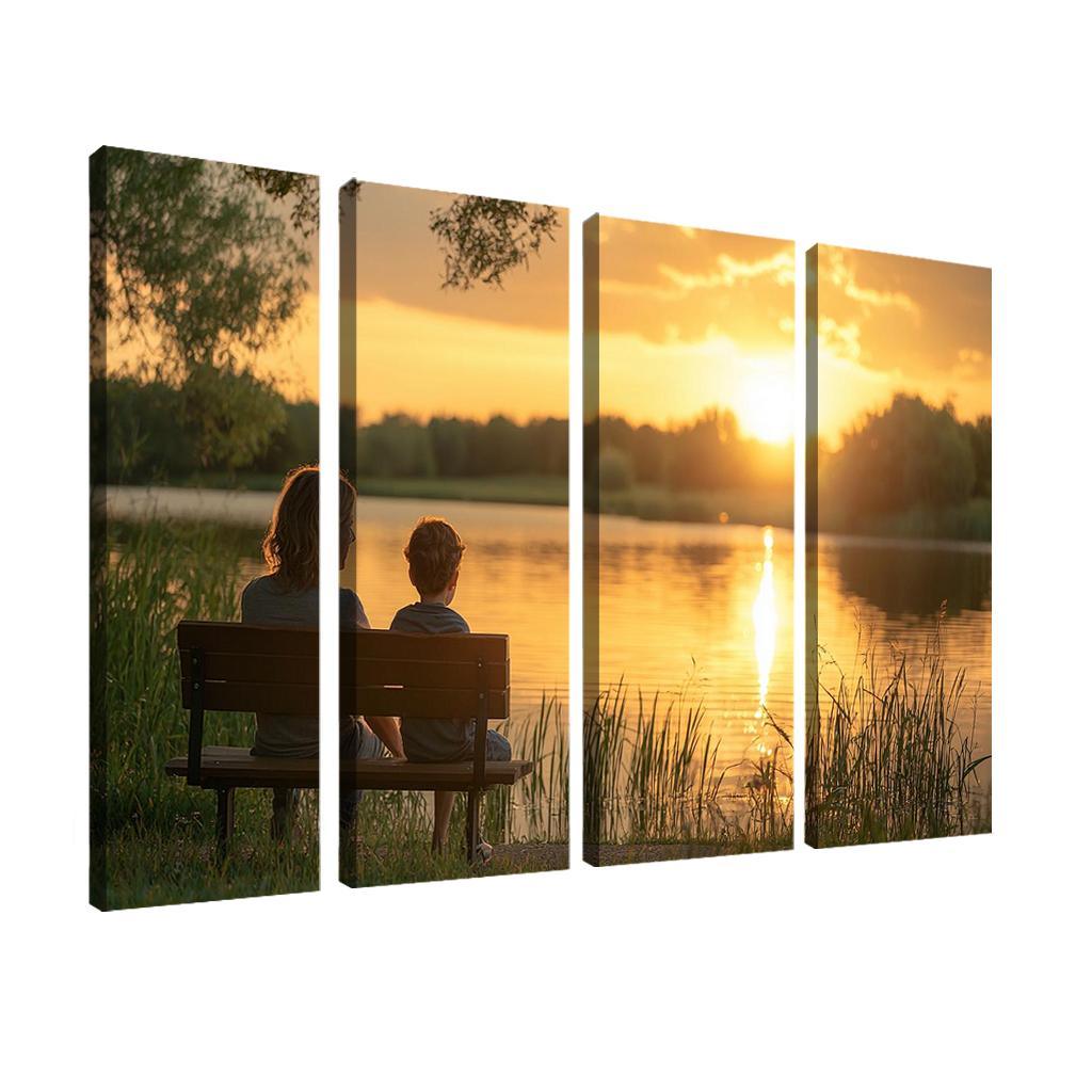 Moments Of Reflection A Mothers Guidance Custom Paintings Frame