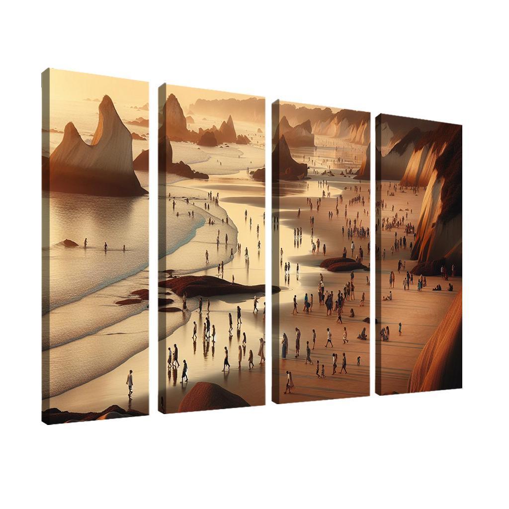 Wanderlust Beach Path Of Discovery Multi-panel Paintings