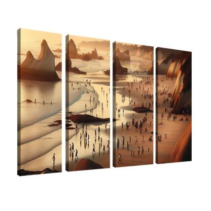 Wanderlust Beach Path Of Discovery Multi-panel Paintings
