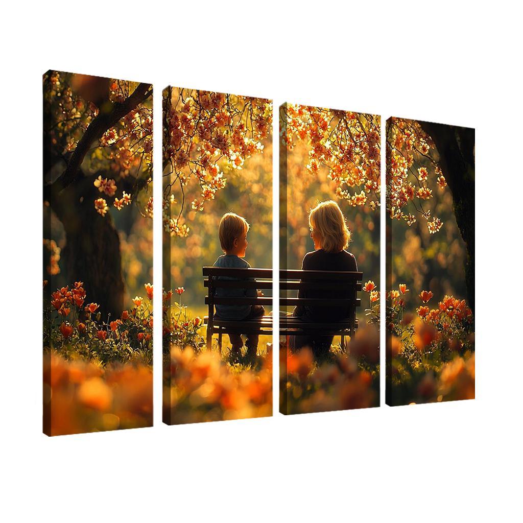 The Wisdom Of Ages A Mothers Guiding Hand Canvas Paintings Frame