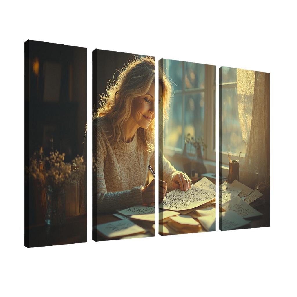 Handwritten Love Letters A Mother's Heart Modern Paintings Frame