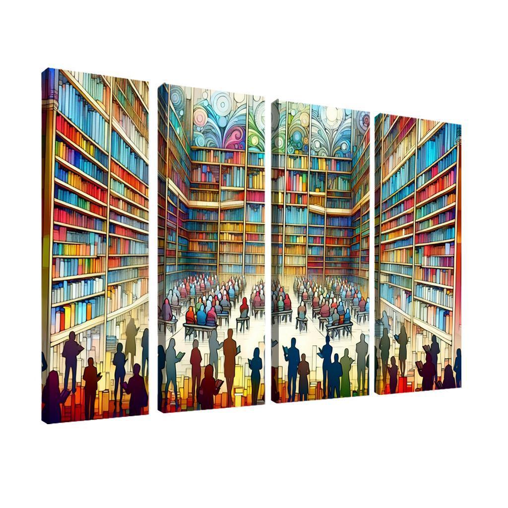 Words Unseen The Impact Of Literacy And Education Multi-panel Paintings