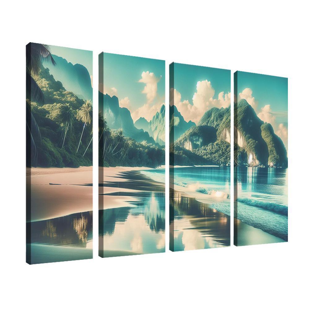 Tranquil Waters Beach Premium Artwork Frames