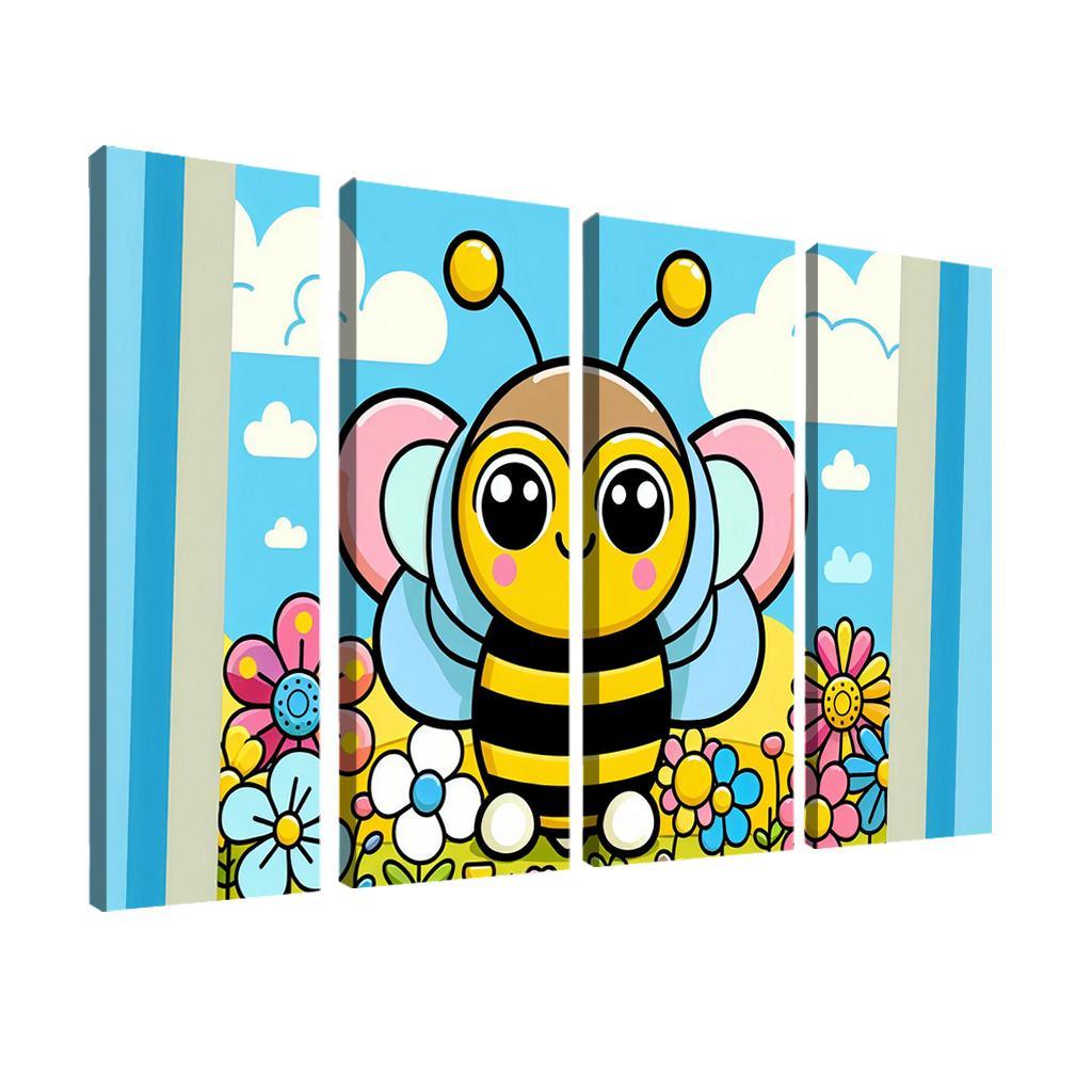 Busy Bumblebee Modern Paintings Frame