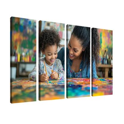 A Canvas Of Love A Mothers Artistic Spirit Canvas Paintings Frame