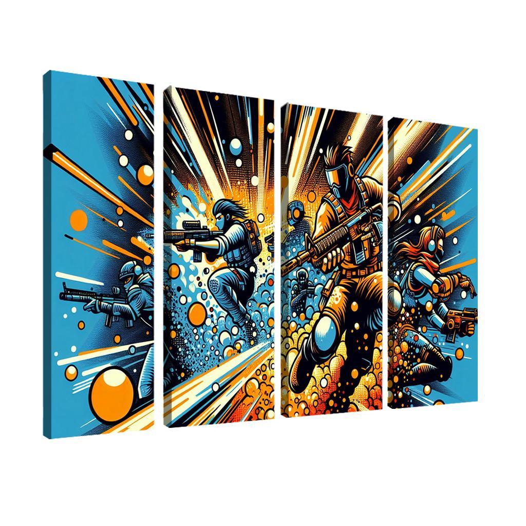 Dragon Ball Universe 4 Piece HD Modern Canvas Panels-Original Frame