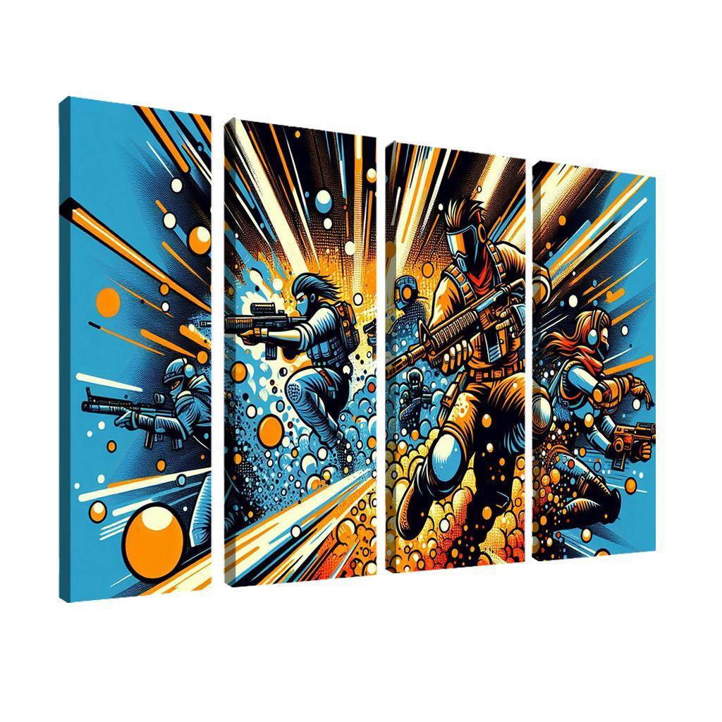 Dragon Ball Universe 4 Piece HD Modern Canvas Panels-Original Frame