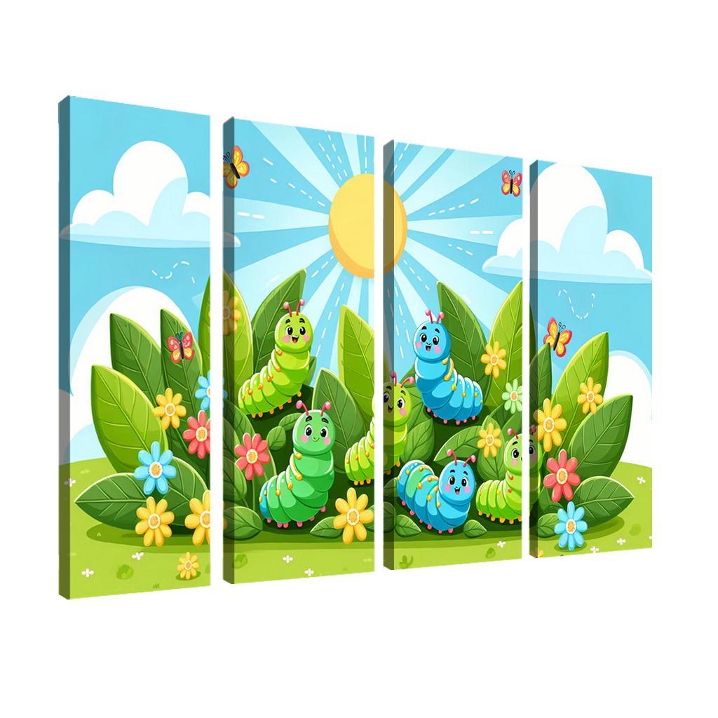 Cheery Caterpillars - Natures Wonders Framed Paintings