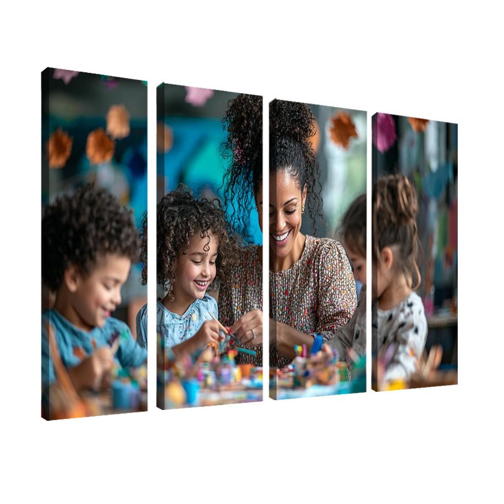 Crafted Memories A Mothers Handmade Love Modern Paintings Frame