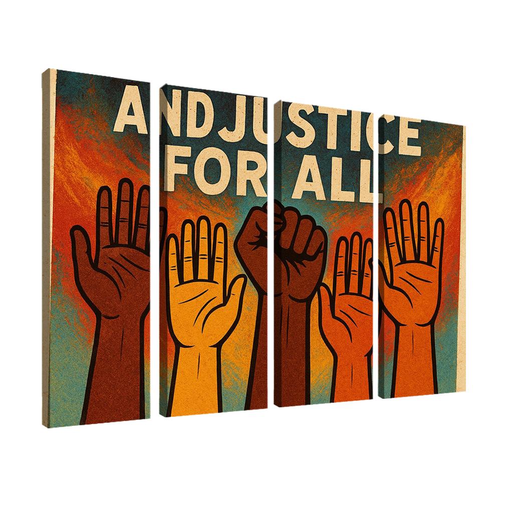 Waves Of Justice Artistic Advocacy For Social Equity Premium Artwork Frames