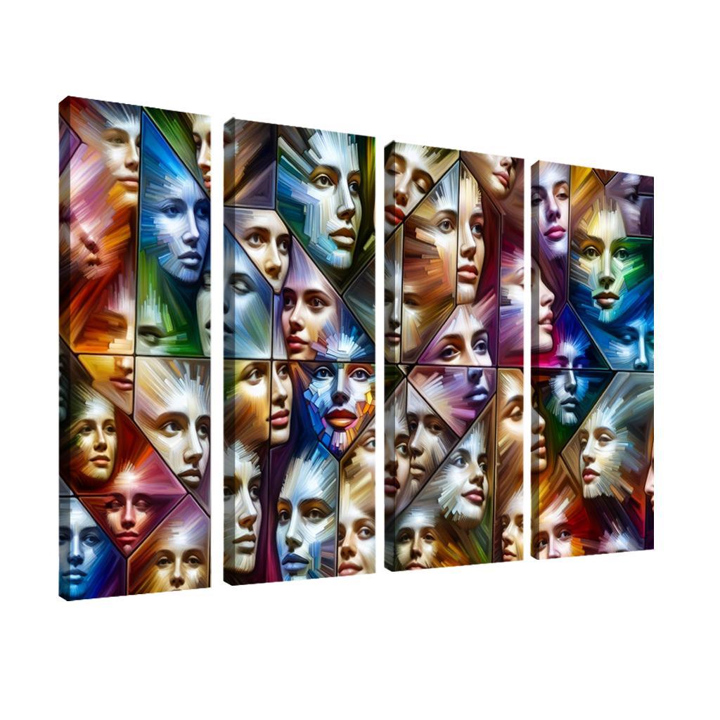 The Silent Struggles Mental Health And Society Custom Paintings Frame