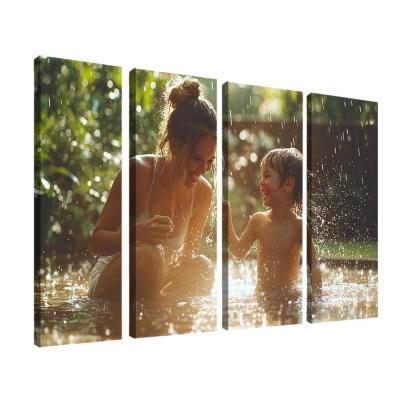 Dancing In The Rain A Mothers Joyful Spirit Custom Paintings Frame