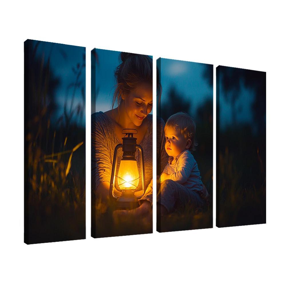 A Light In The Dark A Mothers Guiding Presence Canvas Paintings Frame