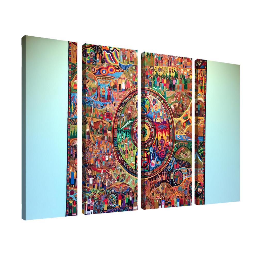 Voices Of The Forgotten Preserving Indigenous Cultures Custom Paintings Frame