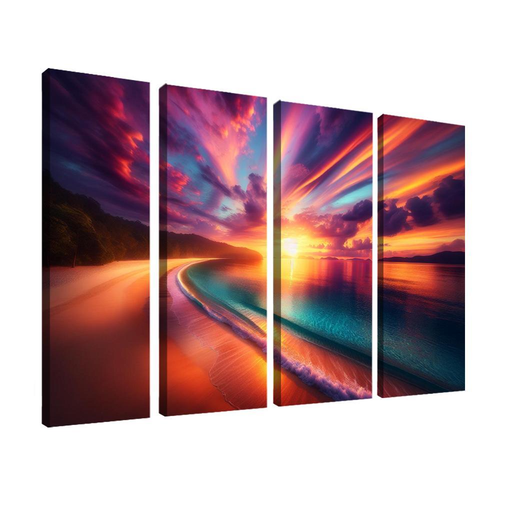 Sunrise Beach A New Day's Awakening Custom Paintings Frame