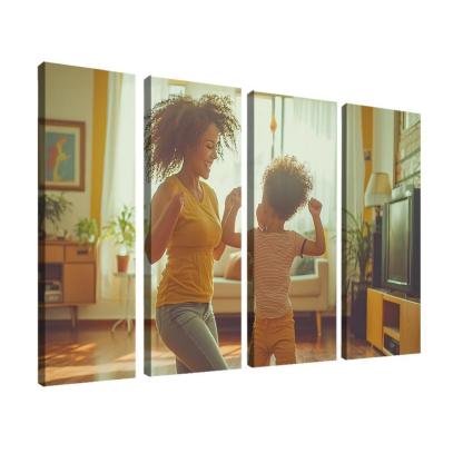Dancing Through Life A Mother's Joyful Spirit Canvas Paintings Frame