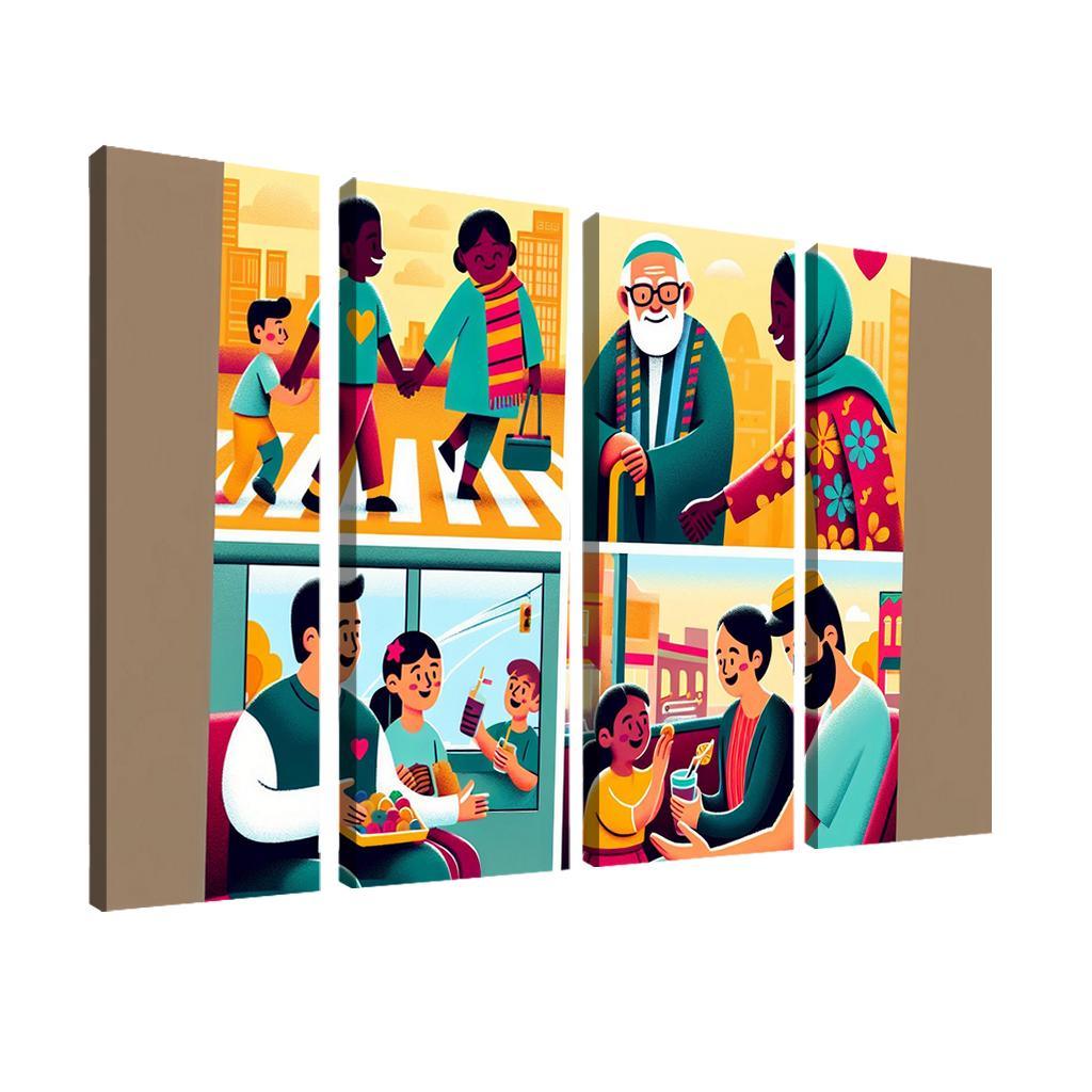 The Art Of Kindness Promoting Compassion In Society Custom Paintings Frame