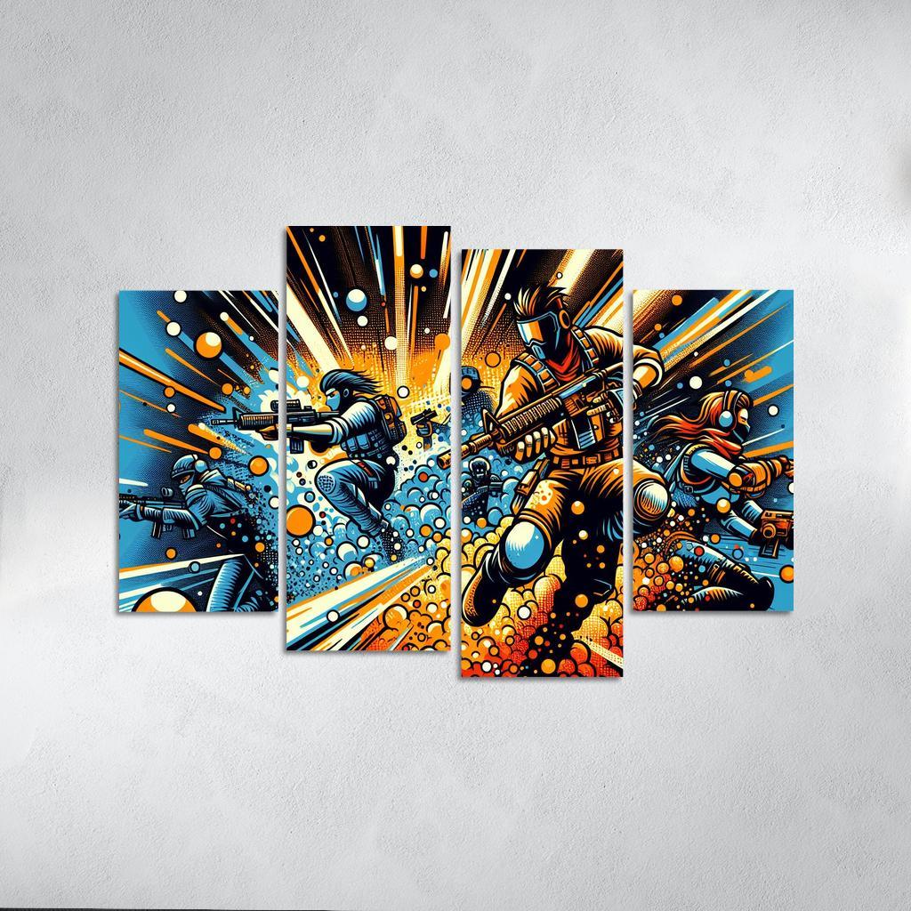 Dragon Ball Universe 4 Piece HD Canvas Wall Art-Original Frame