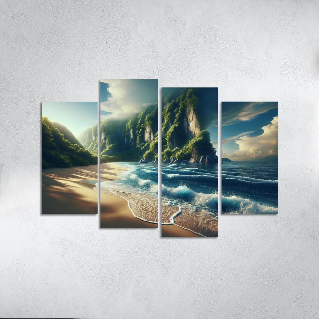 Secluded Sands A Hidden Retreat Premium Artwork Frames