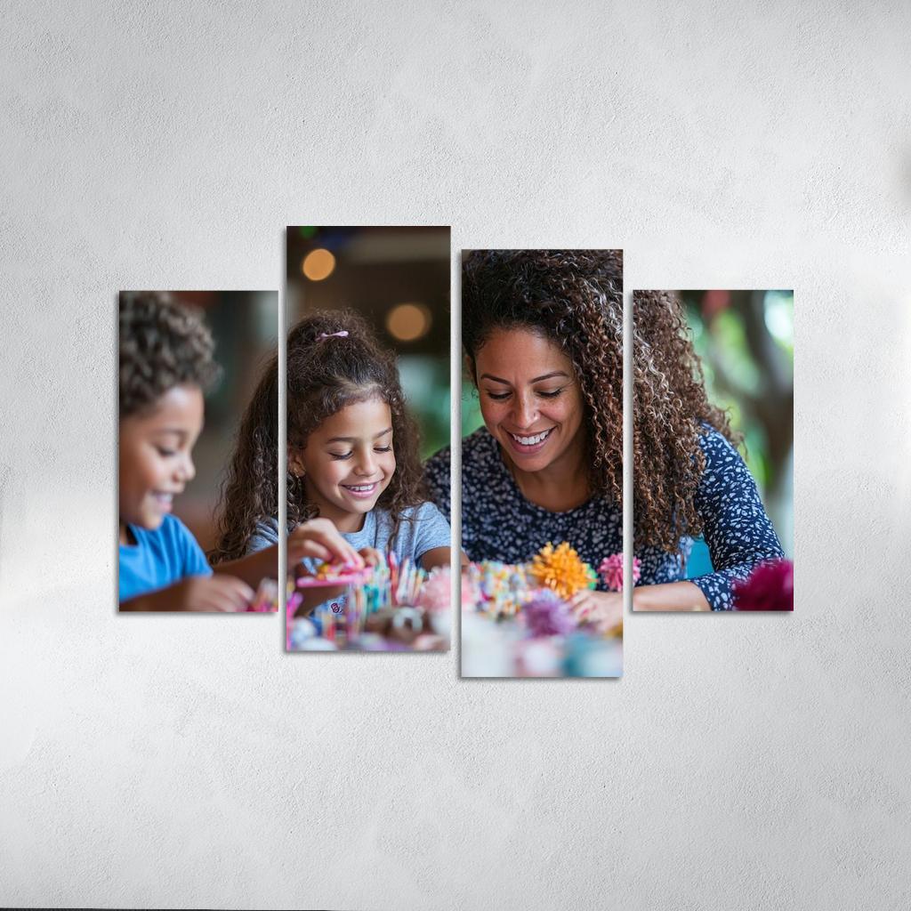 Crafting Together A Mothers Love Modern Paintings Frame