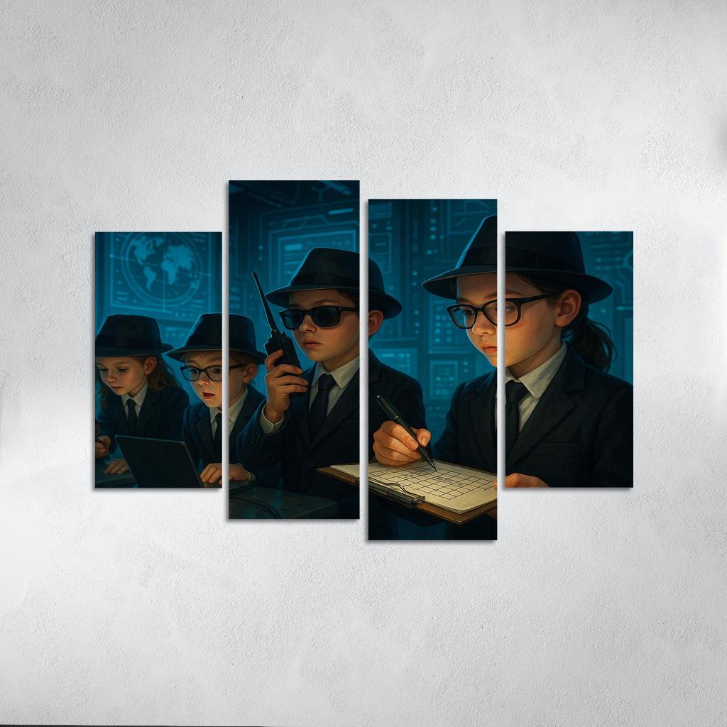 Secret Agents - Spy Kids Adventure Framed Paintings