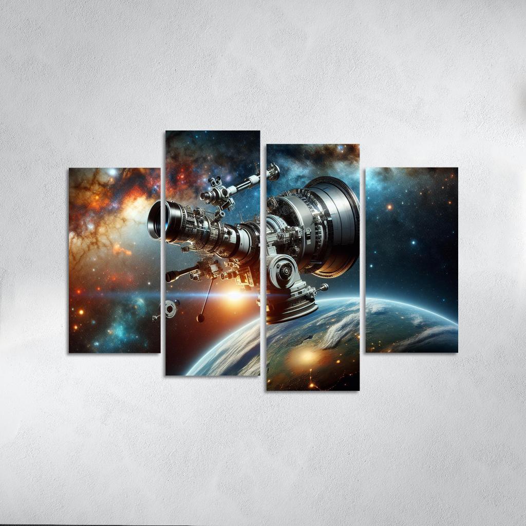 The Wonders Of Space Telescopes Abstract Paintings Frame