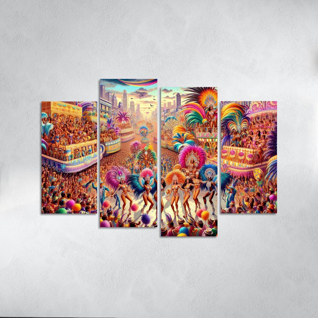 Rio Carnival - Brazil Modern Paintings Frame