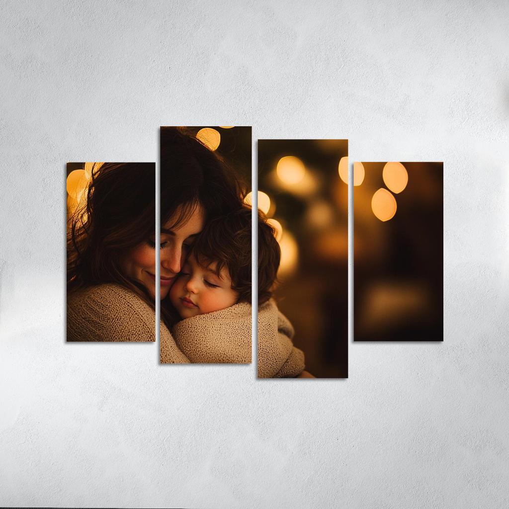 A Mothers Embrace The Comfort Of Love Canvas Paintings Frame