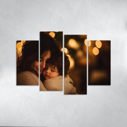 A Mothers Embrace The Comfort Of Love Canvas Paintings Frame