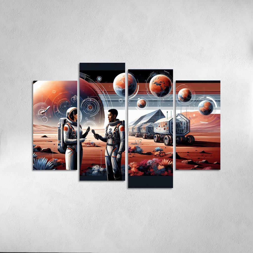 The Thrilling Future Of Human Space Travel Abstract Paintings Frame