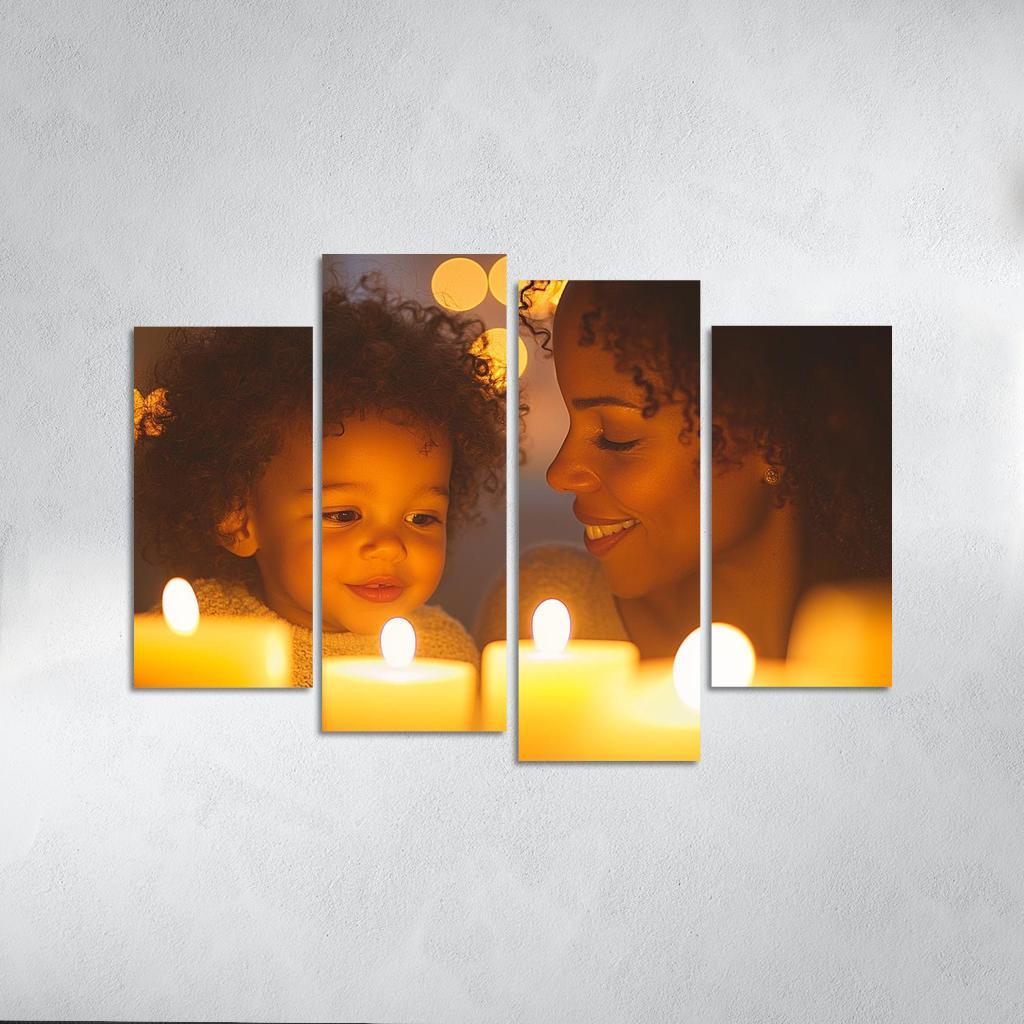 The Light Of Love A Mothers Guiding Flame Custom Paintings Frame