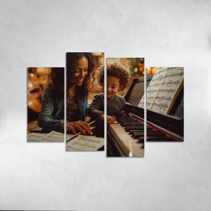 A Symphony Of Love A Mothers Unforgettable Melodies Canvas Paintings Frame