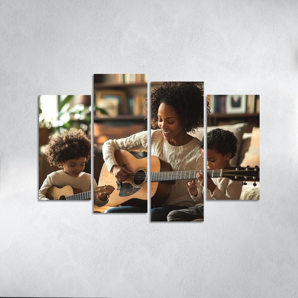 The Rhythm Of Our Hearts A Mothers Love Song Canvas Paintings Frame