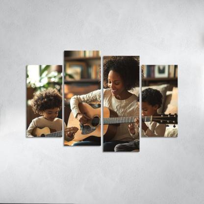 The Rhythm Of Our Hearts A Mothers Love Song Canvas Paintings Frame